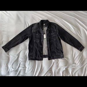 G-STAR RAW MEN'S CHARCOAL DENIM
JACKET (Size XL)